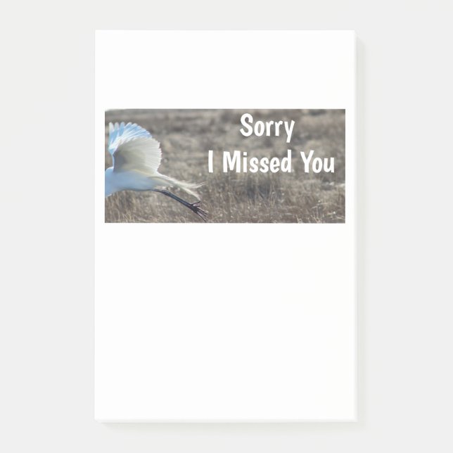 Sorry I Missed You Post-it Notes (Front)