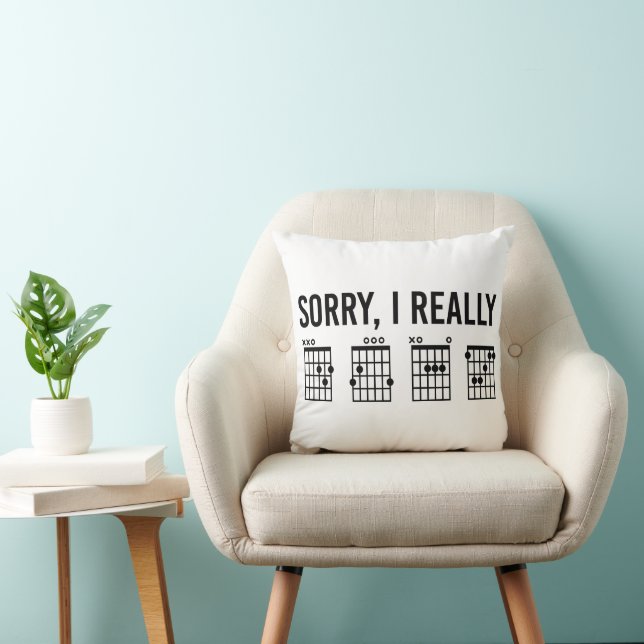Sorry, I Really DGAF Guitar Chords Funny Cushion (Chair)