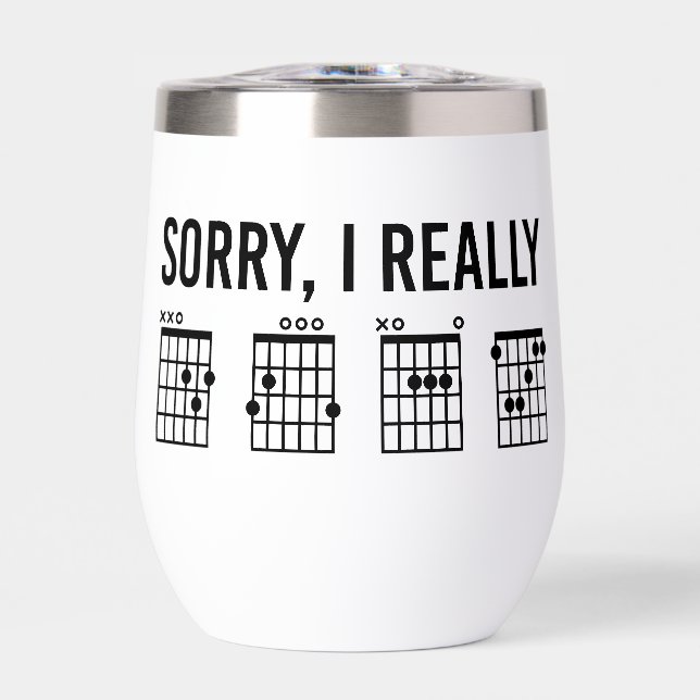 Sorry, I Really DGAF Guitar Chords Funny Custom (Front)