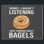 Sorry I Was thinking about Bagels Jewish Hanukkah Wrapping Paper<br><div class="desc">Jewish humour,  bagel obsession,  Hanukkah 2025,  Jewish food culture,  distracted foodie,  funny Jewish expression,  holiday Jewish comedy,  bagel love,  cultural humour</div>