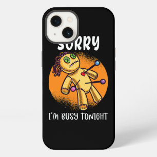 Sorry Im Busy Tonight Cute Voodoo Doll iPhone 13 Case
