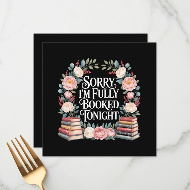 Sorry I'M Fully Booked Tonight Menu (Front/Back In Situ)