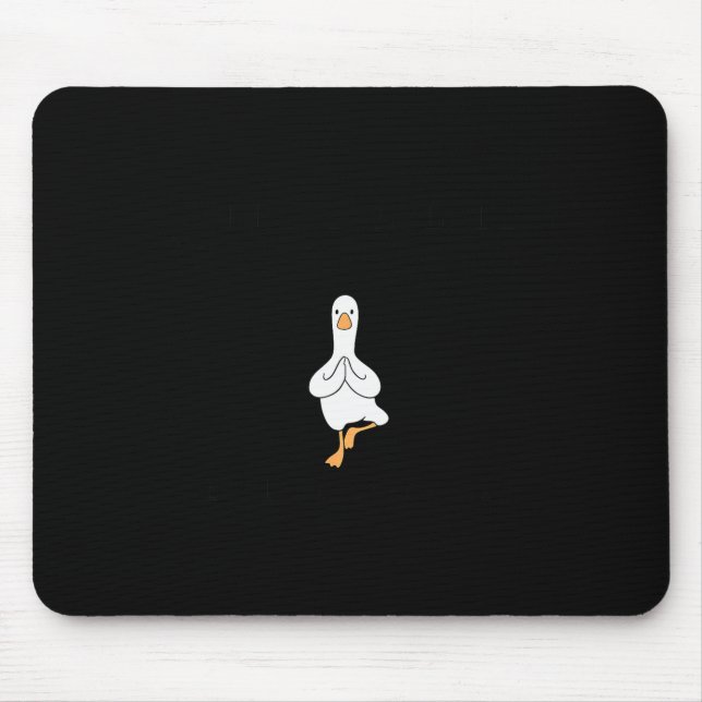 Sorry I'm Late Funny Goose Christian Bible Verse F Mouse Pad (Front)