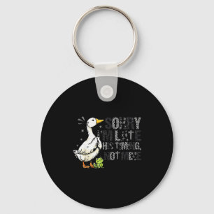 Sorry Im Late His Timing Not Mine Christian Silly Key Ring