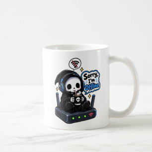 Sorry I'm offline introvert gamer humour Coffee Mug