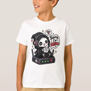 Sorry I'm offline introvert gamer humour T-Shirt