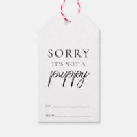 Sorry It's Not A Puppy Funny Christmas