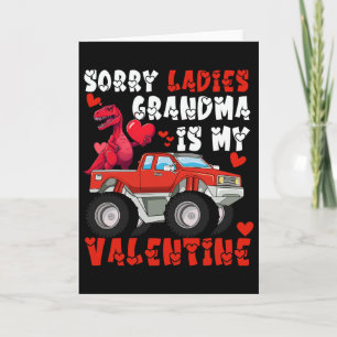 Sorry Ladies Grandma Is My Valentine Day Kids Boys Card