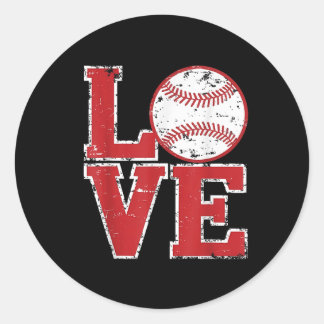 Sorry Ladies My Heart Belongs To Baseball Boy Vale Classic Round Sticker