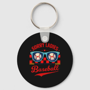 Sorry Ladies My Heart Belongs To Baseball Funny Va Key Ring