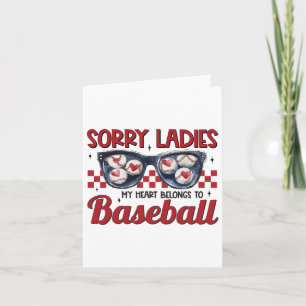Sorry Ladies My Heart Belongs To Bysebyll Boy Vale Card