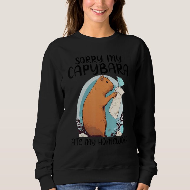 Sorry My Capybara Ate My Homework Shirt Funny Capy (Front)