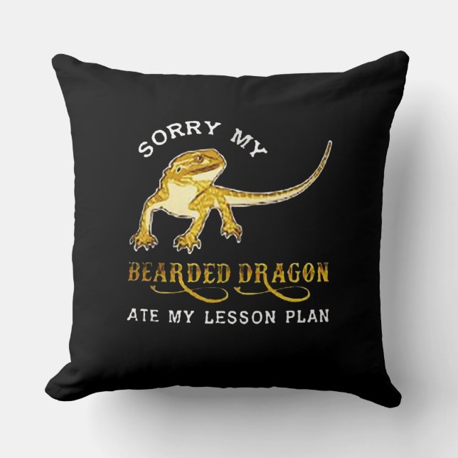 Sorry my Iguana bearded dragon ate my lesson plan. Cushion (Front)
