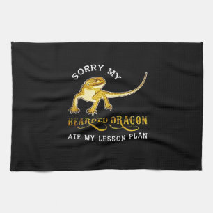 Sorry my Iguana bearded dragon ate my lesson plan. Tea Towel