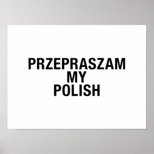 Sorry My Polish Language Poster