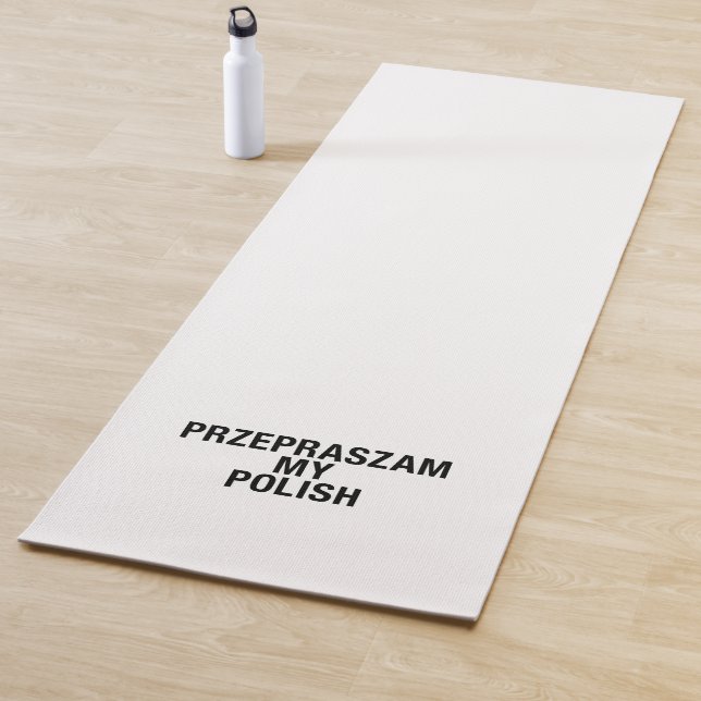 Sorry My Polish Language Yoga Mat (In Situ)