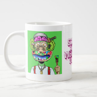 Sorry not sorry King Ape actin' weird Large Coffee Mug