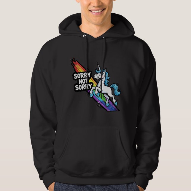 Sorry not Sorry Unicorn Adult Pullover (Front)
