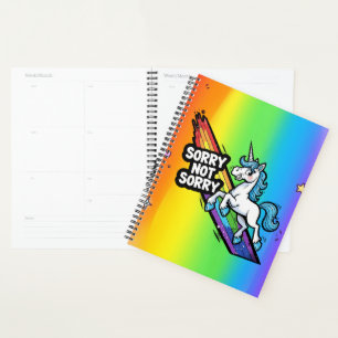 Sorry not Sorry Unicorn Planner