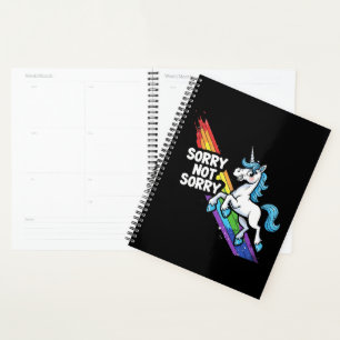 Sorry not Sorry Unicorn Planner