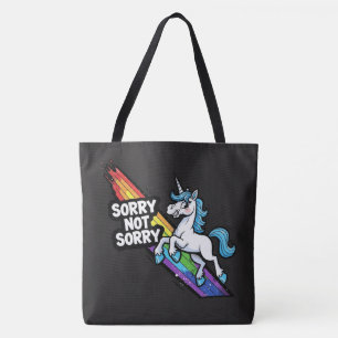 Sorry not Sorry Unicorn Tote Bag