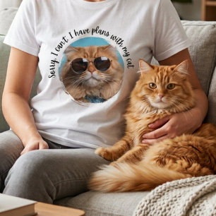 Sorry Plans With Cat Cats Mum Original Design T-Shirt