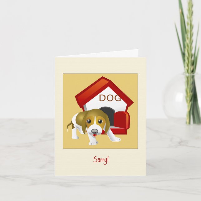 Sorry Puppy Card (Front)