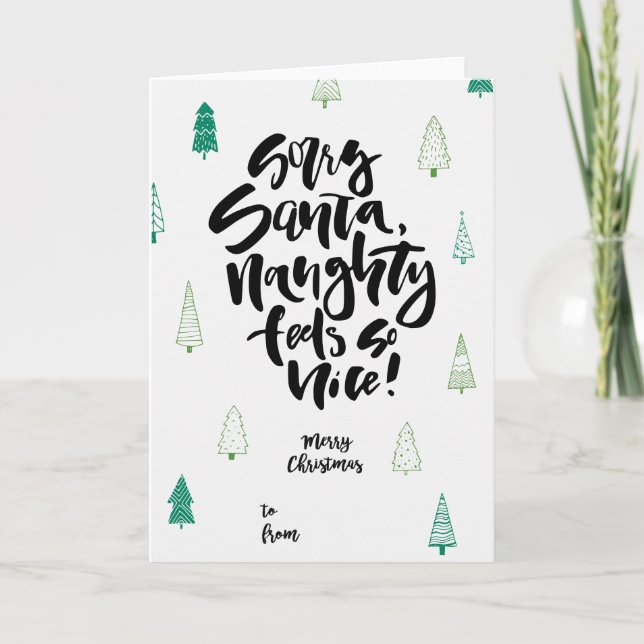 Sorry Santa. Holiday Card (Front)