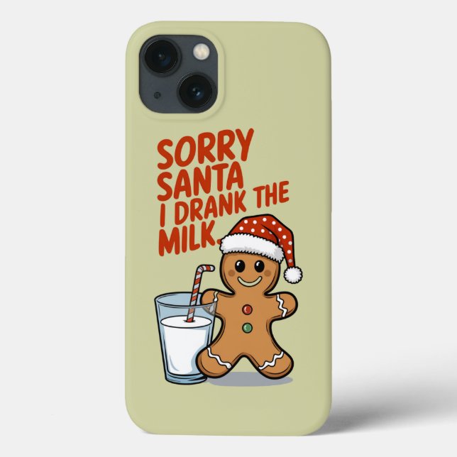Sorry Santa I Drank The Milk Baby Christmas Outfit Case-Mate iPhone Case (Back)