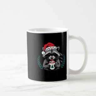 Sorry Santa I've Been Feral Christmas Holiday Racc Coffee Mug