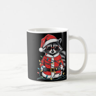 Sorry Santa I've Been Feral, Christmas Raccoon, Sa Coffee Mug