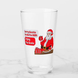Sorry Santa We are Out Of Milk Enjoy The Soda Glass