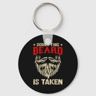 Sorry This Beard Is Taken Valentine Gift Heart Men Key Ring