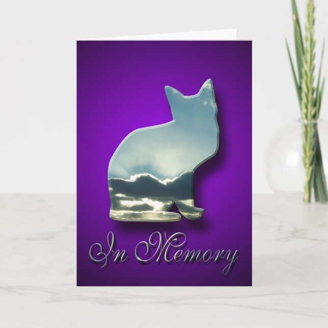 Sorry to Hear About Loss Of Cat Sympathy Card (Front)