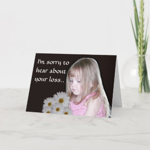Sorry to hear about your loss card
