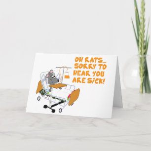 Sorry To Hear You Are Sick Card