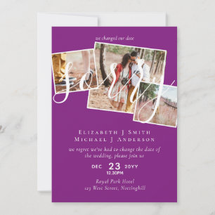 SORRY! Wedding Postponement Change of Date PHOTO