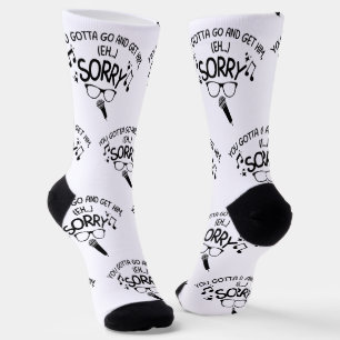"Sorry" X-Factor Guy Lyrics Meme Socks