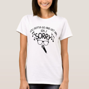 "Sorry" X-Factor Guy Lyrics Meme T-Shirt