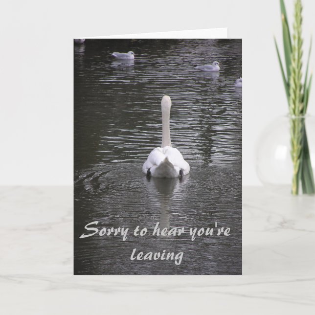 Sorry you're leaving Card (Front)