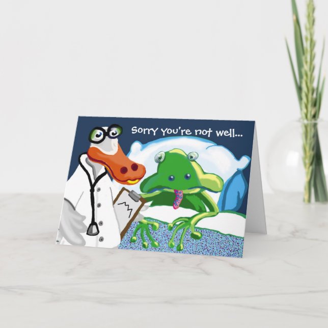 Sorry you're not well... card (Front)