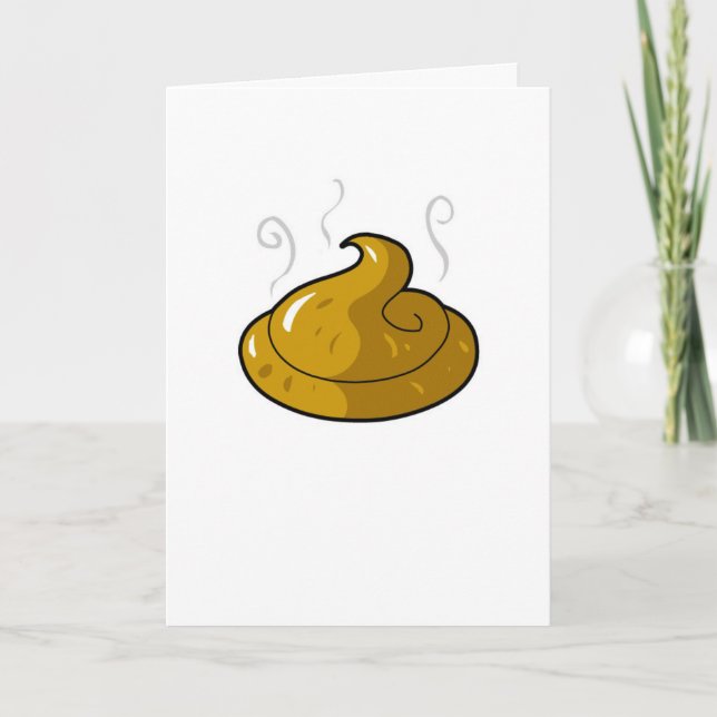 "Sorry you've been feeling like poop." card (Front)