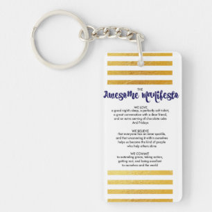 Sorta Awesome Manifesto Keychain