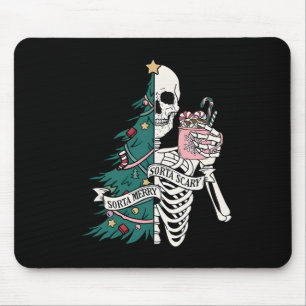 Sorta merry sorta scary christmas  mouse pad