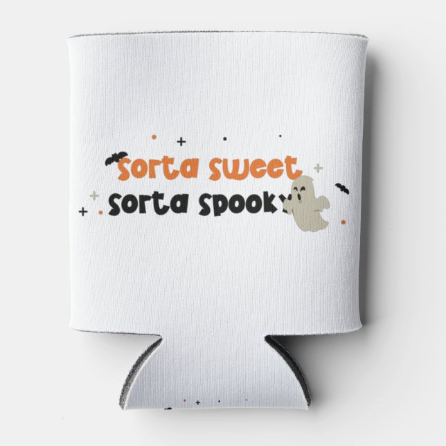 Sorta Sweet Sorta Spooky Can Cooler (Front)