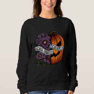 Sorta Sweet Sorta Spooky Flower Pumpkin Sweatshirt