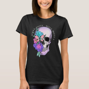 Sorta Sweet Sorta Spooky Skull Retro Groovy Hallo T-Shirt