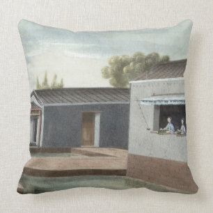 Sorting tea (w/c on paper) 2 cushion