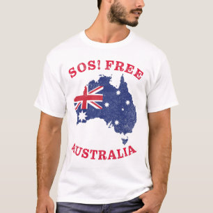 SOS! Free Australia – Freedom & Rights Australian T-Shirt