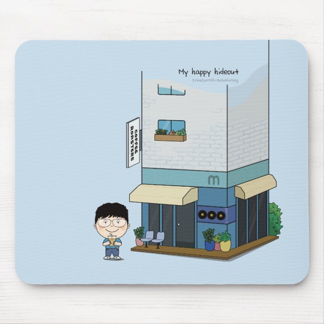 sosoHoney(42) coffee Mouse Pad (Front)